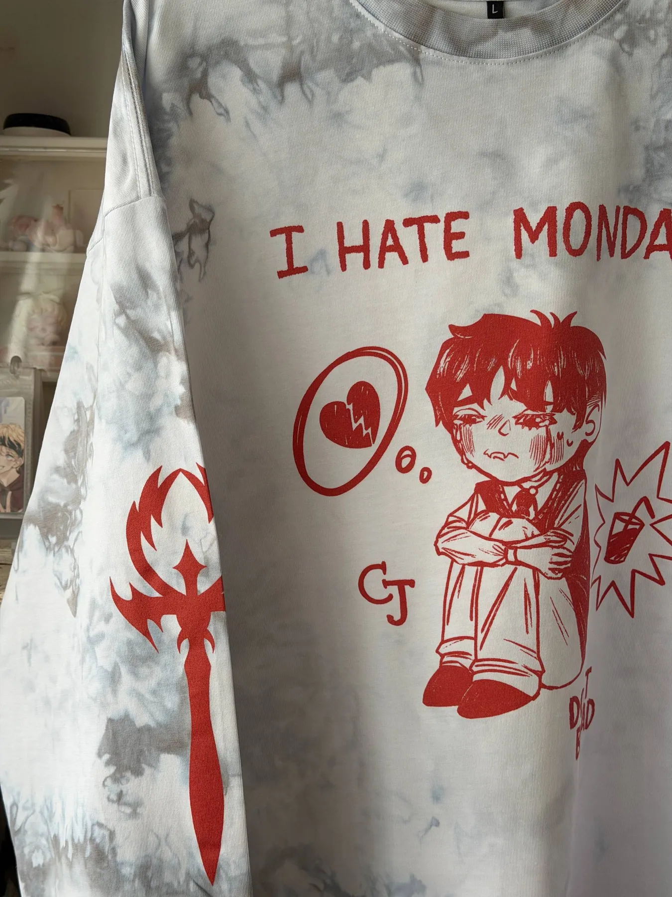 Лонгслив «MONDAY», пример кастома