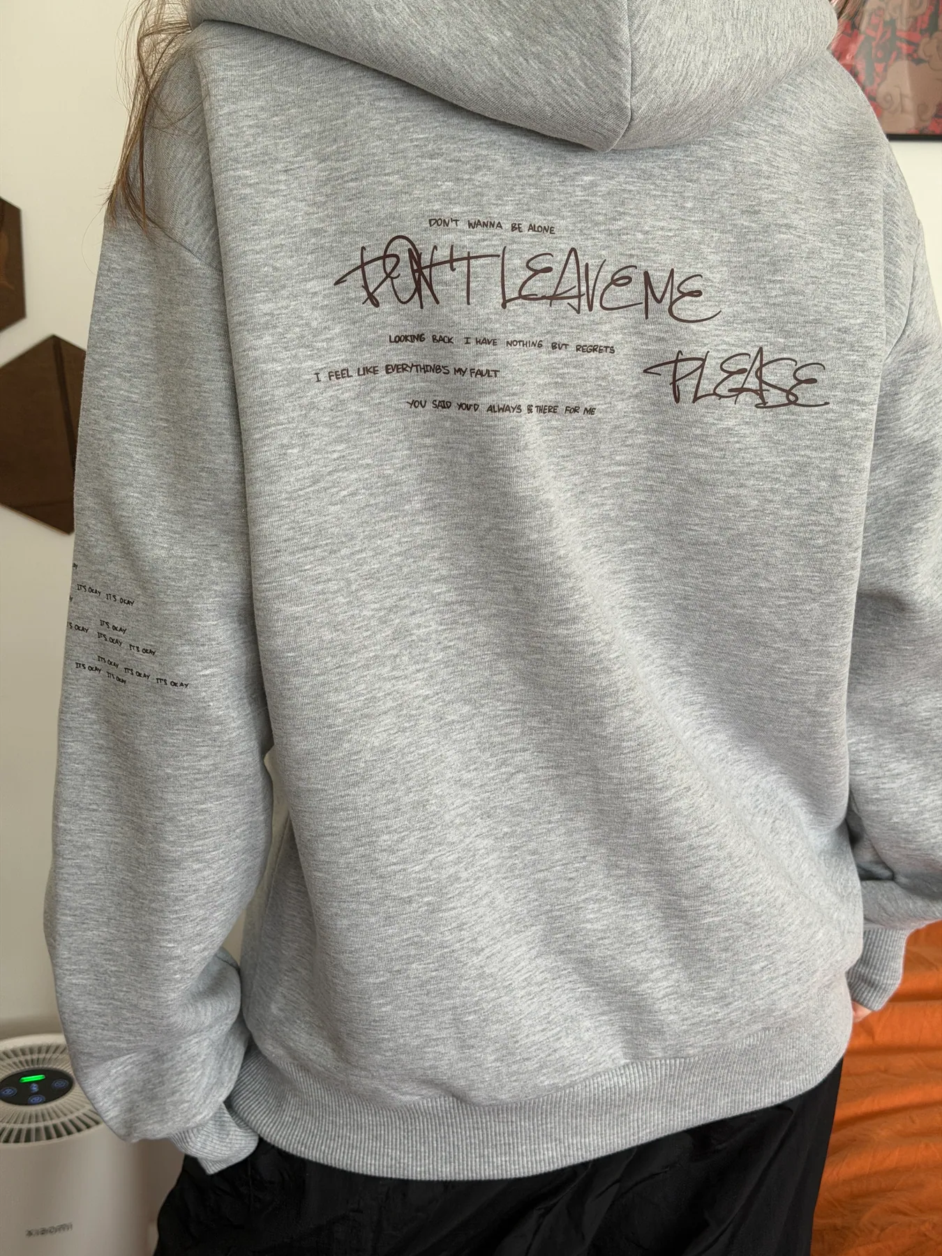 Zip-up hoodie "SO TIRED", photo 2