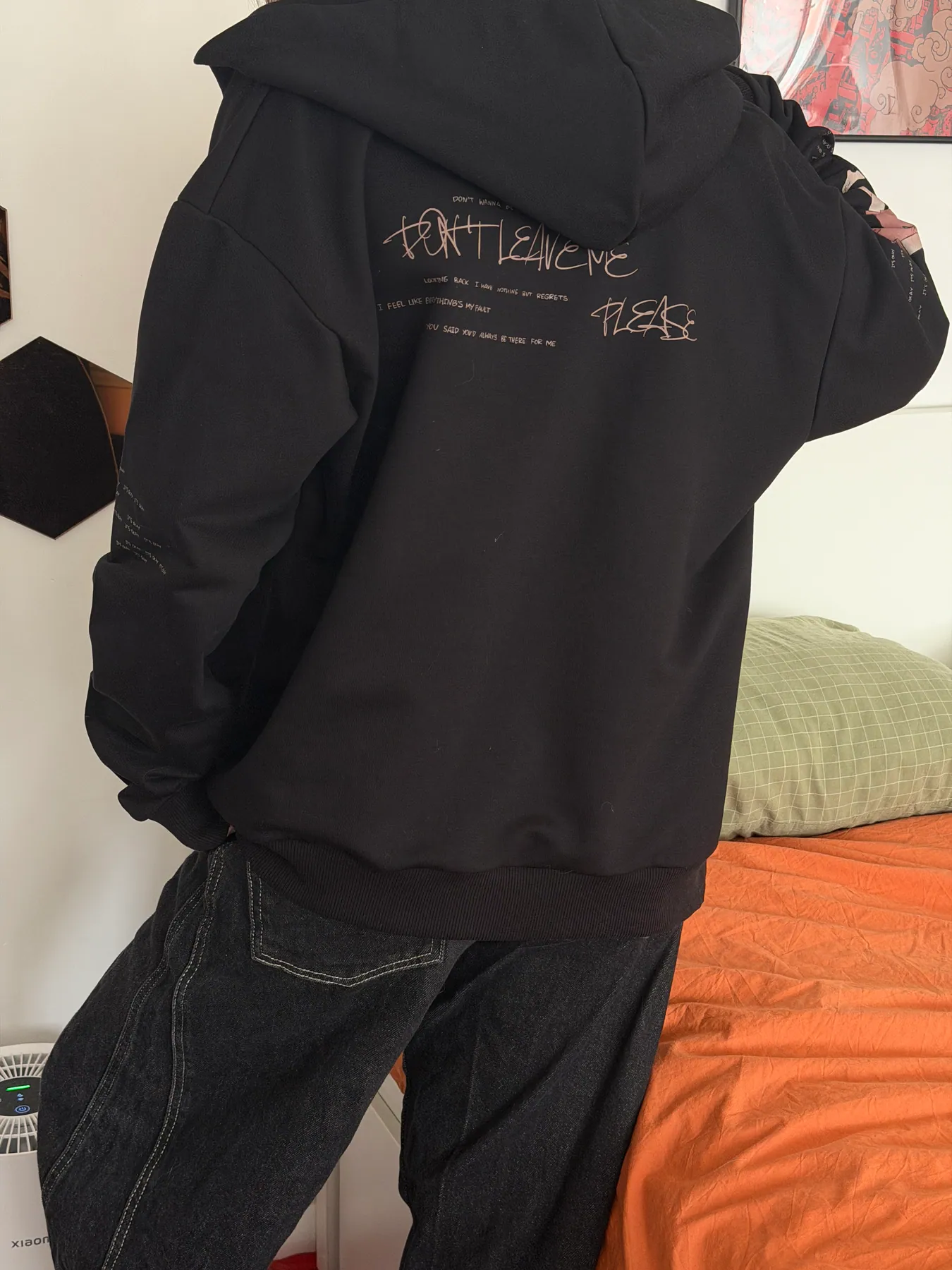 Zip-up hoodie "SO TIRED", photo 4